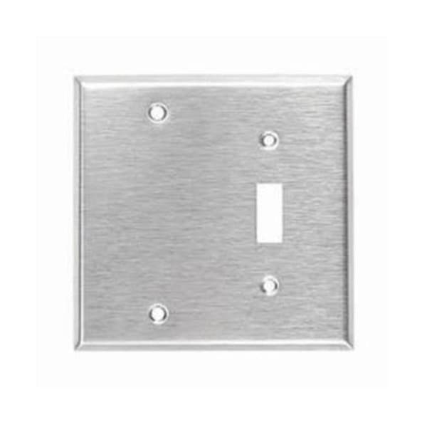 Mulberry Number of Gangs 2 430 Stainless Steel, Satin Finish 97522 Zoro